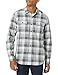 Goodthreads Men's Standard-Fit Long-Sleeve Buffalo Plaid Herringbone Shirt, Medium Grey Heather, Large