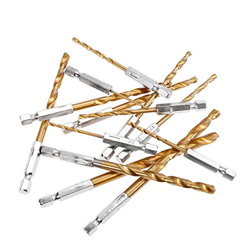 13 Pezzi Set di Punte Elicoidali HSS, Set punta da...