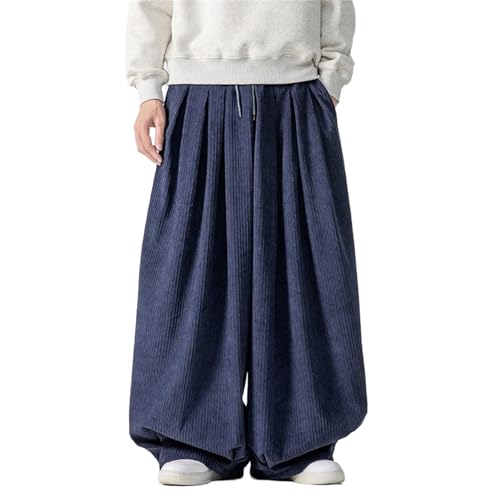 GUOYUXIAO Men's Pants Autumn Large Size Loose Fit Trouser