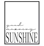 Funny Unframed Wall Art Print Typography - Perfect Home Decor for Bath, Bathroom, Bedroom, Kitchen - Makes a Great Affordable Gift - Inspirational Motivational Good Morning Sunshine 8x10 Photo