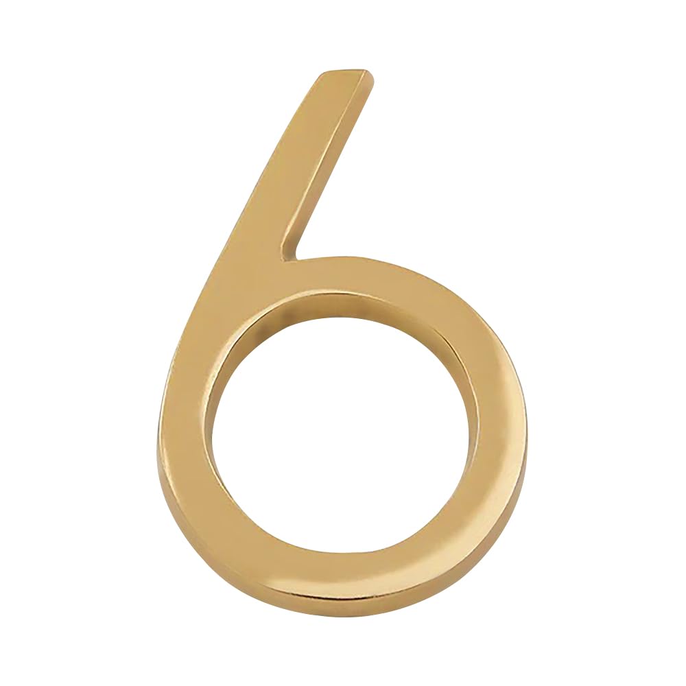 DecorTwist® Metal House Number for Outdoor Golden Home Hotel Door Numbers for Gate Outside Lodge Apartment College Library Rack Number 4" Inch Height [Number 8] — Amazon image 10