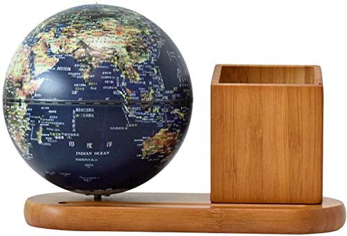 FHISD Globo de Escritorio con Mapa del Mundo Antiguo con Globo de...