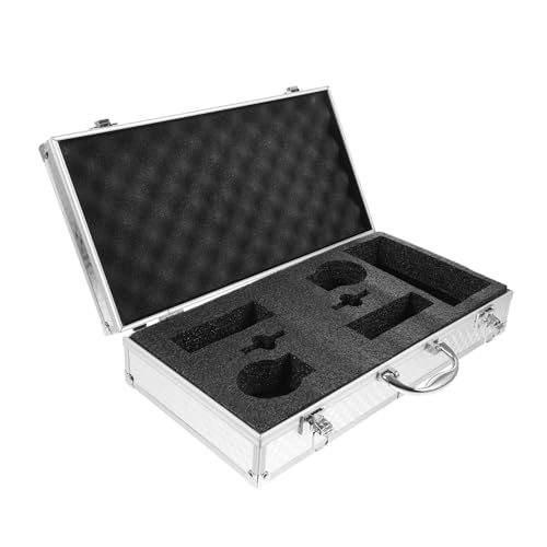 Portable Workstation Briefcase Aluminum Storage Case Slot Microphone Enclosure Men Briefcase