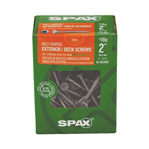 Spax Vis extérieur de 5.1 cm pour rénover un sol de balcon