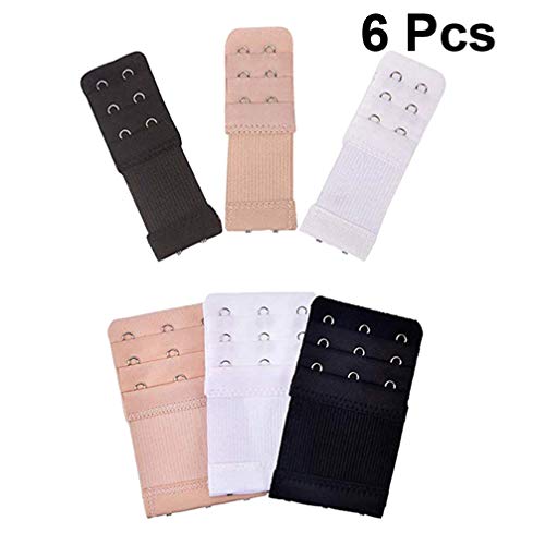 HEALLILY 6 Pcs Sutiã Extender 2/3 Ganchos 3 Linhas Elásticas Extensores de Sutiã para Mulheres Menin