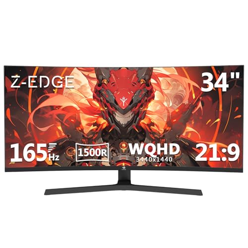 Amazon.co.jp: Z Z-Edge 湾曲ゲーミングモニター 165Hz ウルトラ