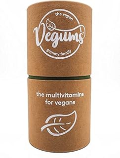 Vegums | The Multivitamin for Vegans | 120 Strawberry-Flavoured Dietary Supplement Multivitamin Gummies for Kids and Adults | Contains Vitamin B12, B6 and More | Suitable for Vegans and Vegetarians