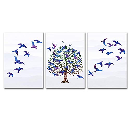 Impression toile papillon bleu nordique pour decoration murale salon