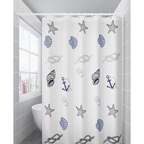 Rideau de douche rideau de douche tissu blanc imperméable 150 * 180cm - 3