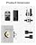 Zowill Keyless Entry Door Lock with 2 Lever Handles, Zowill Electronic Keypad Deadbolt, Auto-Locking, Anti-Peeping Password, Digital Code Door Lock, Front Door Handle Sets, Matte Black