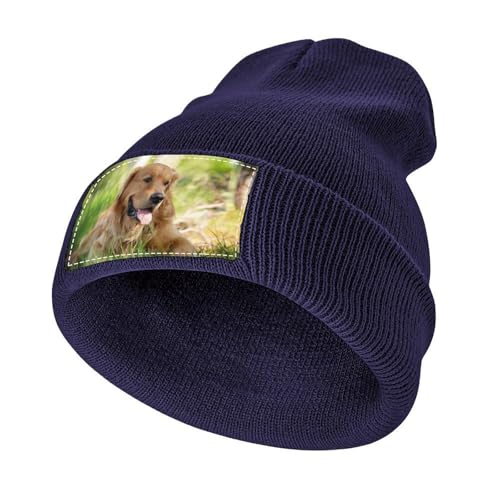 Cmagnifico Cappello lavorato a maglia, per cani Golden Retriever, berretto invernale per uomo e donna, Come mostrato, Taglia unica