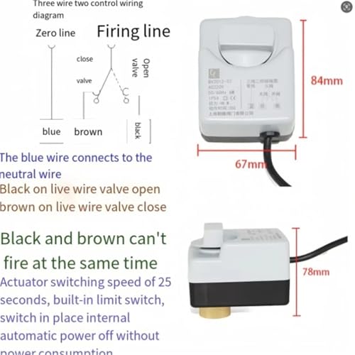 Vanne à boisseau sphérique électrique DN20 à haute étanchéité 3 ways