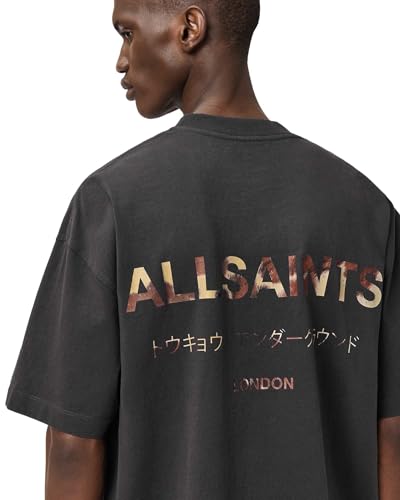 Image of AllSaints Men's Underground Oversized Short Sleeve Crew Neck Shirt