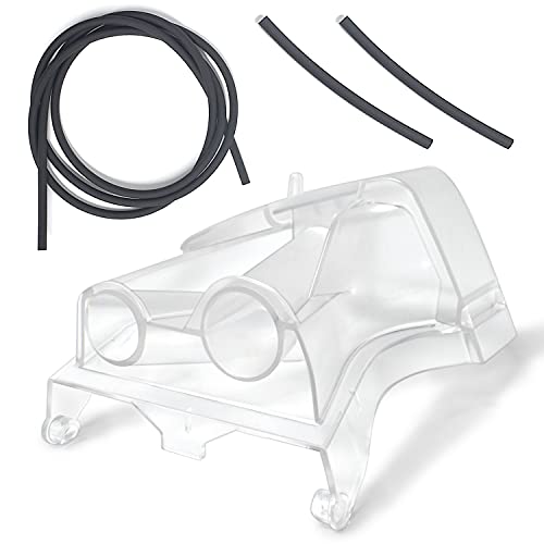 4PCS Tubing Adapter for ResMed AirSense 10, Tubing Adapter Supplies for AirSense 10, Adapter Connects Air-Sense 10 with SC1200 Machine, Include 1PCS Tubing Adapter, 3PCS Silicone Tubing