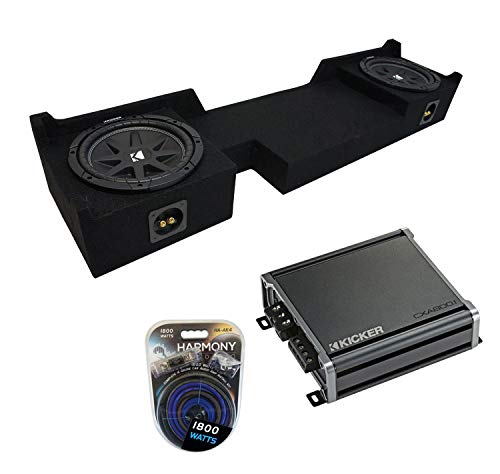 Harmony Audio Compatible with 2004-2008 Ford F-150 Super Crew Truck Kicker Bundle Comp C10 Dual 10