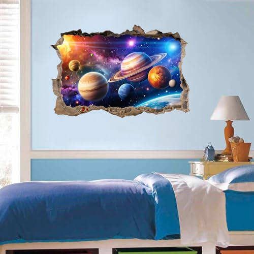OLMIXA 3D Large Space Wall Decal 34.2"x 23" miniatura 5