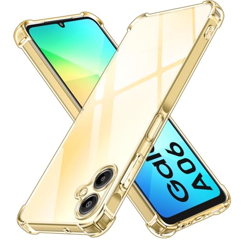 ivoler Funda para Samsung Galaxy A06, Carcasa Protectora Antigolpes Transparente con Cojín Esquina Parachoques, Suave TPU Silicona Caso Delgada Anti-Choques Case