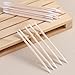 FSpronail 200pcs Pointed Tip Cotton Swabs, White Double-head Precision Microblading Cotton Swabs with Wooden Sticks Nail Polish Remover Pen Touch Up Disposable Makeup Applicators Beauty Tools