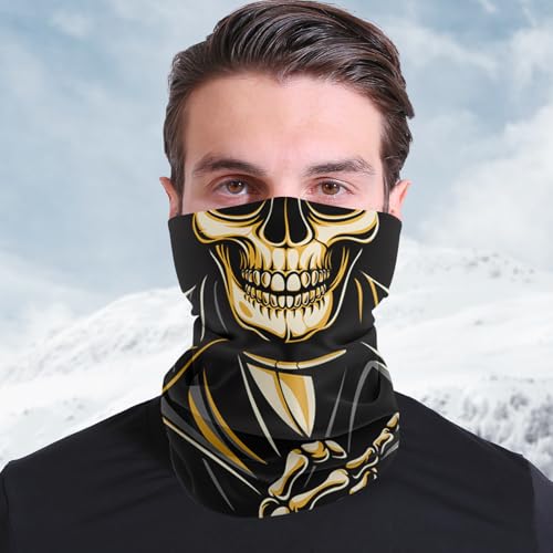 Scary Smile Cooling Neck Gaiter Face Mask Lightweight Sun Protection Bandana Multifunctional Outdoor Headwear Cycling Hiking