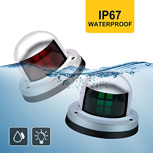 Feux de navigation LED 12V bicolores pour sécuriser la proue