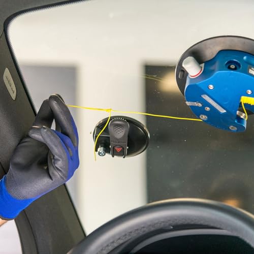 Auto Scheiben Trennschnur 100m Ausglas Schnur Austrennfaden Autoscheiben 140 – 250 daN, Ø 1,05 mm, gelb