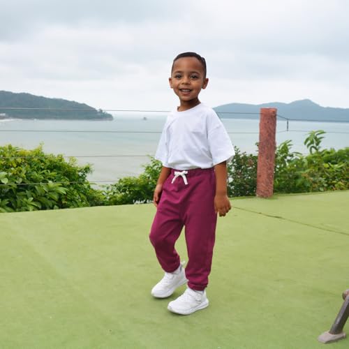 Bumeex 3 Pack Toddler and Boy Sweatpant Joggers Pants Fashion Cinched Hem Athletic Jogging Sweat Pant 100% Cotton 2-14 Yars3