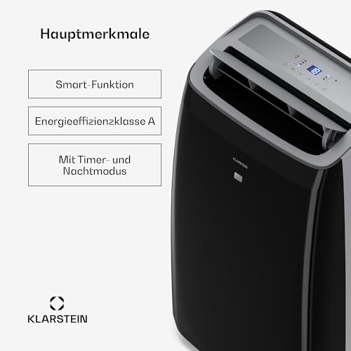 Klarstein Grandbreeze Mobile Klimaanlage- 16.000 BTU, Für Räume bis 82 m², 3- in- 1: Klimaanlage, Luftentfeuchter & Ventilator, Energieeffizienzklasse A, App & Sprachsteuerung, Abluftschlauc-5
