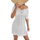 Vestidos Verano Mujer 2026 De Baño Ganchillo Vestido Playero En V Manga