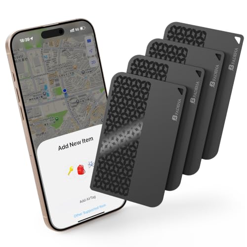 Image of 2026 Apple MFi Certified Wallet Tracker Smart Card for Find My iPhone Ultra Thin Air Tracker Tag for Travel, 5 Years+ Staying Power, IP69 Waterproof, Key Finder & Item Locator for Keys, Bags, Passport