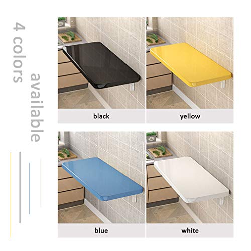 Table pliante murale blanche 70x40 cm pour bureau et cuisine - 6