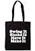 illustratedidentity Swing It Shake It Move It Make It Sac fourre-tout avec poignées longues 37,5 x 42 cm, Noir , Taille unique