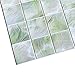 Dundee Deco All Shades of Green Faux Pearl Squares PVC 3D Wall Panel, 3.2 ft X 1.6 ft (96 cm X 48cm), Interior Design Wall Paneling Decor, Sample 9 in X 9 in