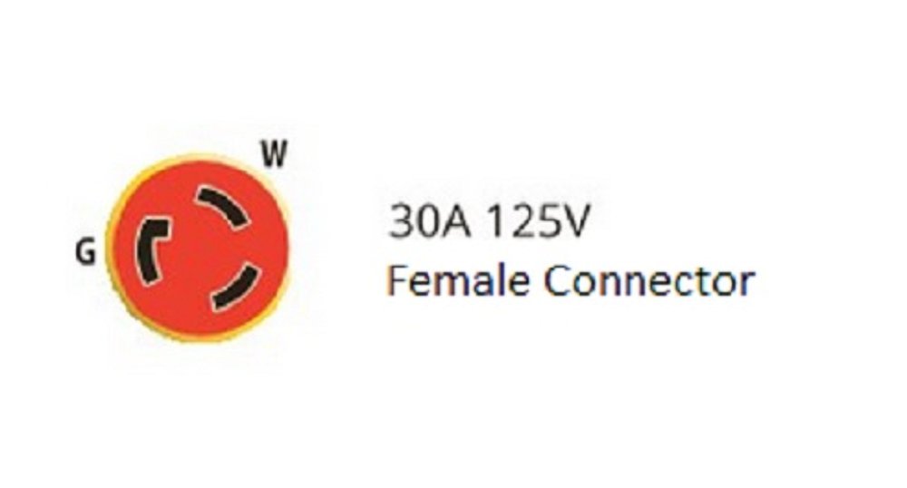 Marinco 105SPP Marine Electrical Shore Power Pigtail Adapter with LED Power Indicator Light, 30 Amp 125 Volt Locking Male to 15 Amp 125 Volt Straight Blade Female, Yellow