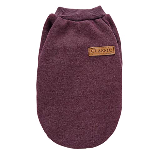 Image of Dog Sweaters for Small Dogs, Soft Fleece Puppy Clothes, Warm Winter Coat