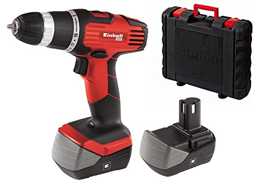 Einhell TH-CD 14,4-2 2B - Taladro sin cable (14,4 V NiCd sin cable, incluye maletín BMC, 2 baterías 1,2 Ah)