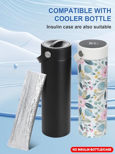 Image of YOUSHARES Insulin Vials Protective Bag - Aluminum Foil Insulated Sleeves Compatible with Diabetic Pens & Peptide Vial, Medicine Organizer Protector for Diabetes Cooler Bottle Travel Case