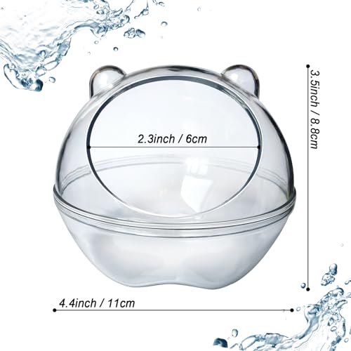 Hamster Badezimmer, Hamster Badewanne, Sandbadbehälter, Hamstertoilette und Sandkasten, Staubbadewanne, Kleintierspielzeug,Sandbadebox für Hamsterkäfig-Zubehör,SandBad Spielzeug(S 11*11*8.8cm)