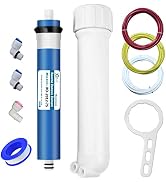 HUINING Kit Filtro Acqua Universale 25,4x6,3 Cm, 5 Micron, Per Sistemi RO A 5/6/7 Stadi, Membrana 50GPD, Sottolavello