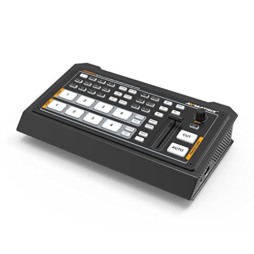 AVMATRIX HVS0403U Multi Formato Mezclador de Video Switcher 2XHDMI 2XSDI Entradas USB Salida en Tiempo Real Transmisión en vivo Multi Cámara Producción Cover