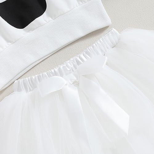 Disfraz de bebé niña de fantasma con sudadera y falda tul miniatura 6