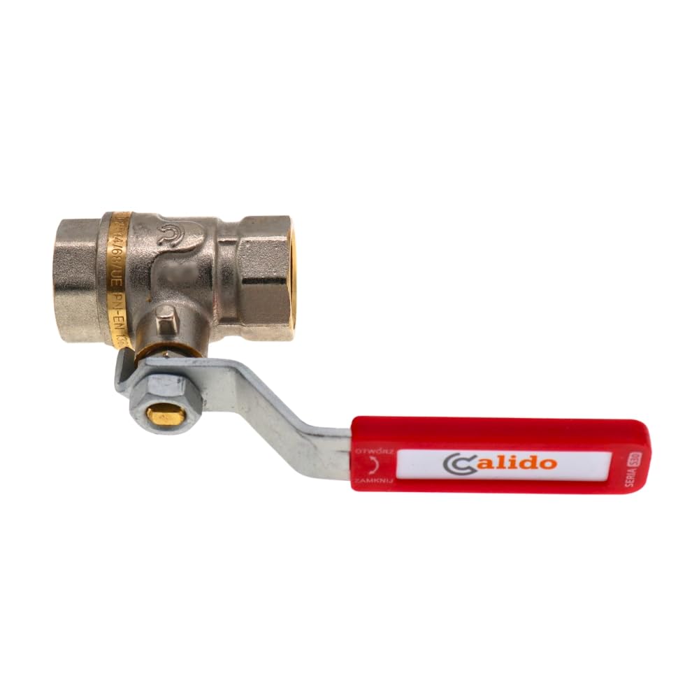 Valvola a sfera 4" IG/IG, con leva della finestra, con presa di tappo, guarnizione dinamica, rubinetto filettato interno, valvola a sfera in ottone potabile rosso
