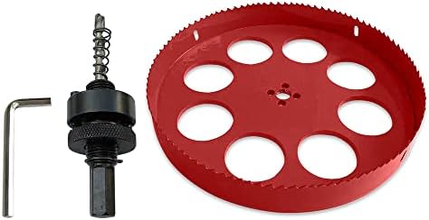 TUNEZ® Hole Saw M42 Bi-Metal Hole Cutter Set with Hexagon Arbor and Centring Metal Drill Bits Holesaw Kit for Wood Metal Plasterboard Iron Sheet Pipe Plastic (50 MM)