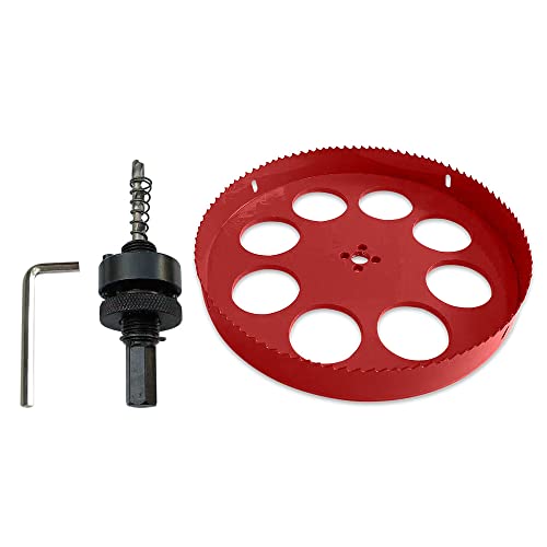 Scie cloche M42 255 mm pour percer sans dévier le bois la tôle et les cloisons de plâtre