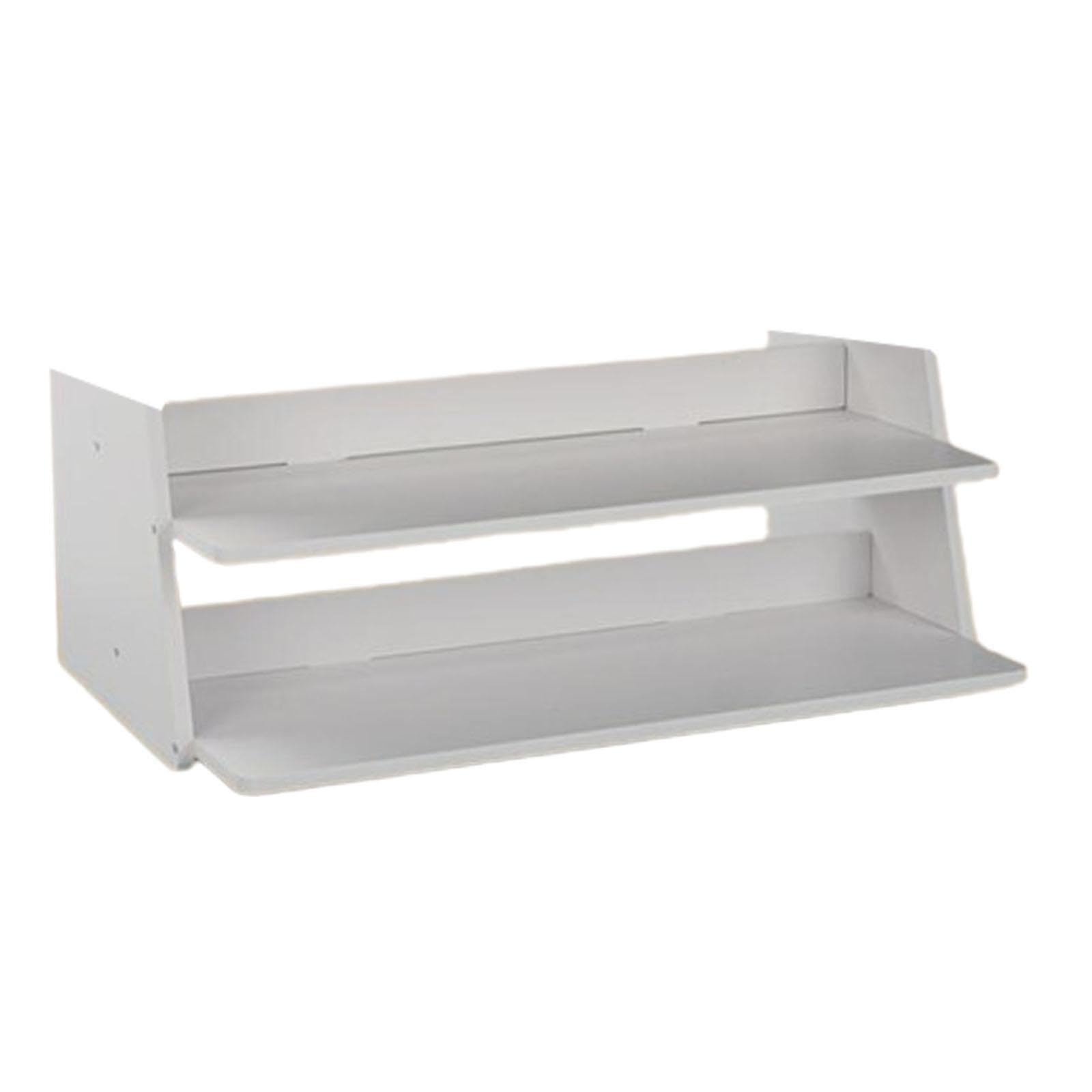 Mini espositore durevole per modelli di veicoli, meravigliosa opzione per la collezione di auto da parcheggio in diorama in Per scala 1/32, espositore, Bianco, 2 strati