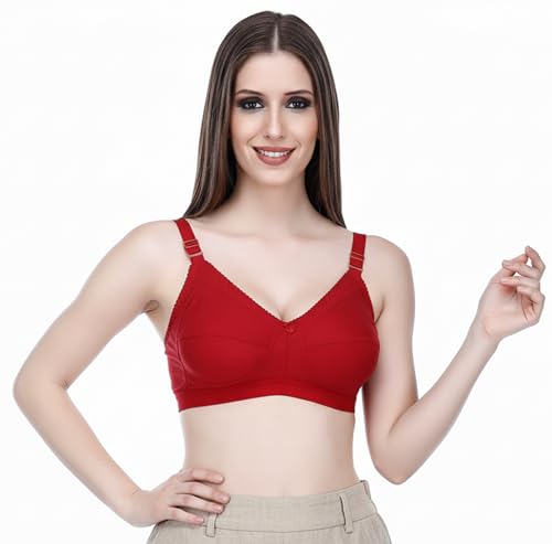 Image of Elina Women's Hosiery Non-Padded Wire Free Regular Bra