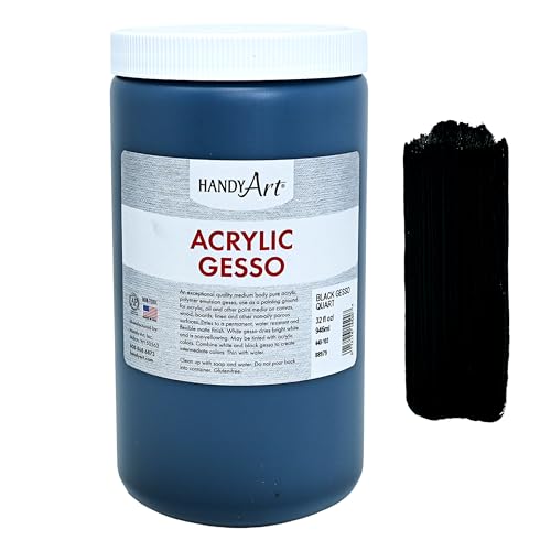 Handy Art Student Acrylic 32 ounce, Black Gesso
