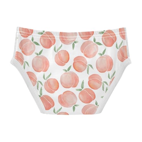 Boys' Exclusive Briefs Toddler Underwear 95% Combed Cotton Boxerbriefs 2T Peach Pattern 172