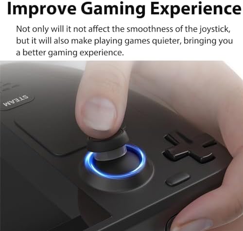 Azonee Compatible with Steam Deck Joystick Protectors, Invisible Elastic Clear TPU Anti-Wear Protector Ring for Steam Deck/Xbox / PS4 / PS5 / Rog Ally Joystick Accessories, (20 Pack)