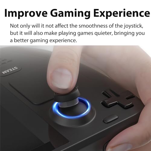 Azonee Compatible with Steam Deck Joystick Protectors, Invisible Elastic Clear TPU Anti-Wear Protector Ring for Steam Deck/Xbox / PS4 / PS5 / Rog Ally Joystick Accessories, (20 Pack)