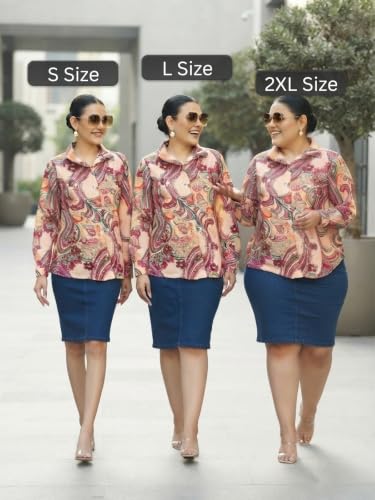 Image of Leriya Fashion Women's Rayon Korean Style Long Sleeve Oversized Button Down Shirt | Plus Size Workwear Top for Office & Casual Wear (Available in Plus Size)